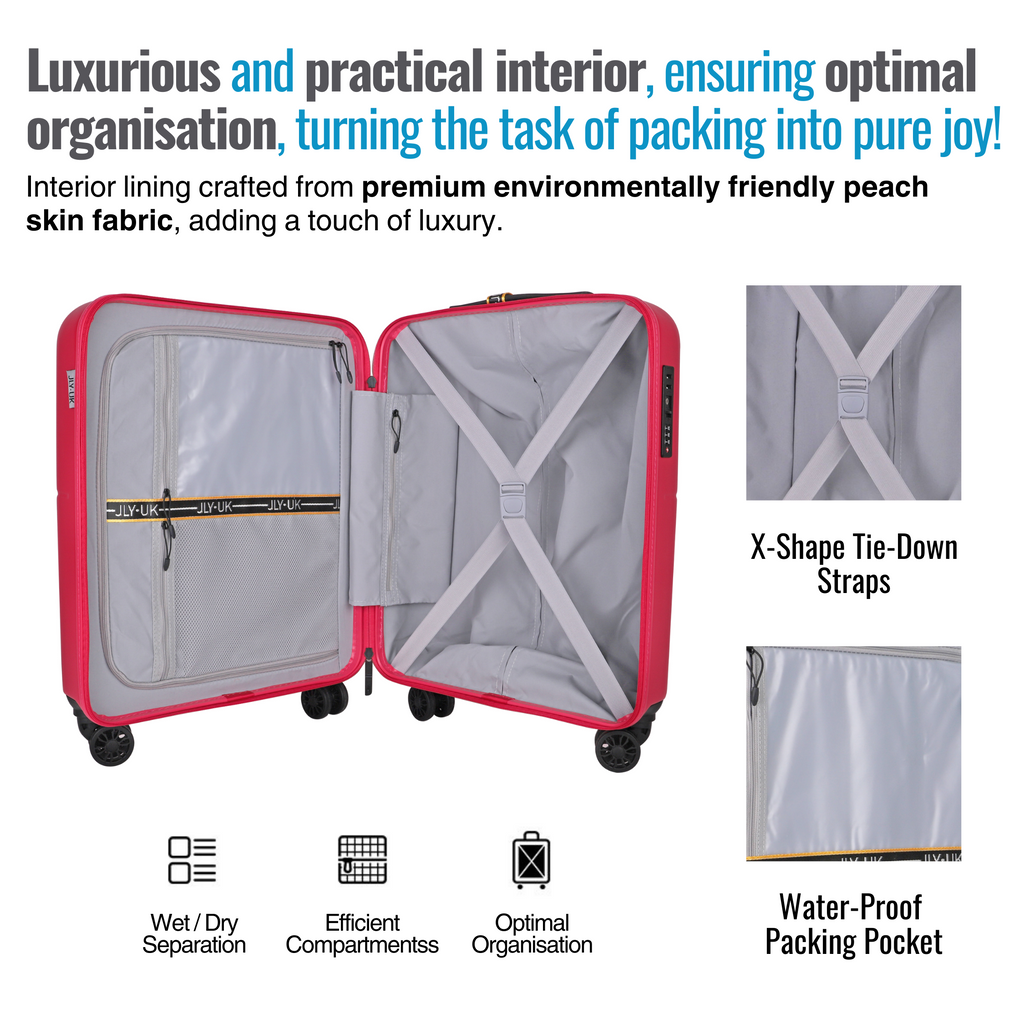 Best Lightweight Suitcases UK 3 Pcs Set JLY Luggage