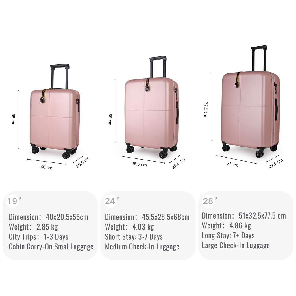 Best Lightweight Suitcases UK 3 Pcs Set JLY Luggage