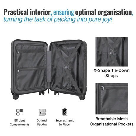 Matte Metallic Suitcase - Medium (68cm) - Best Suitcases UK