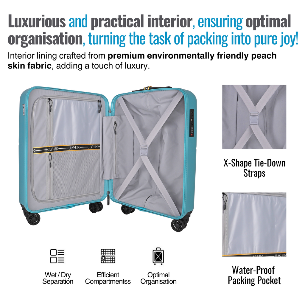 Best Lightweight Suitcases UK 3 Pcs Set JLY Luggage