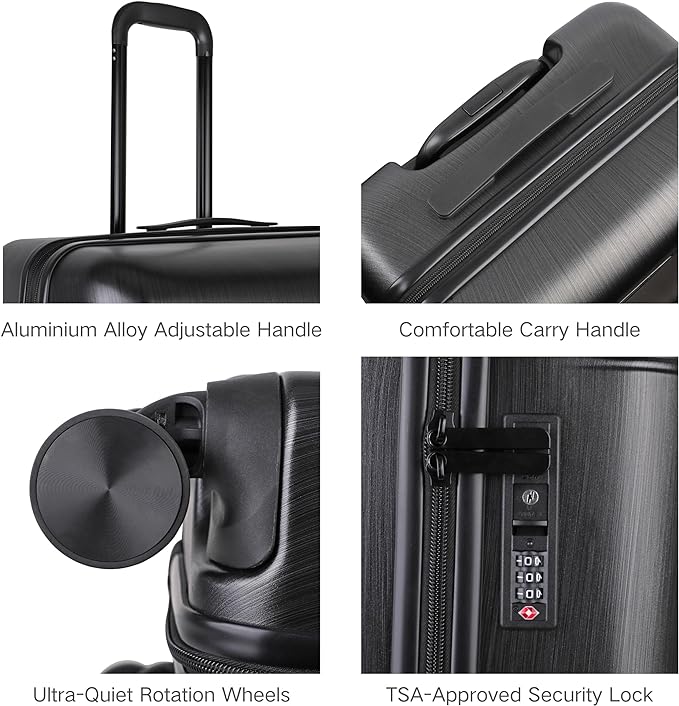 Matte Metallic Light weight Suitcase - Small 19" (54.5cm)