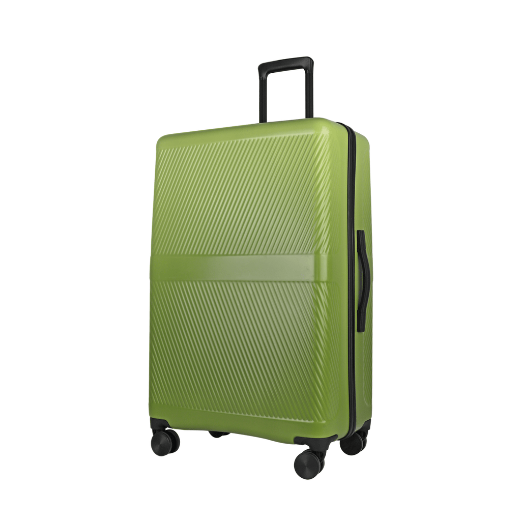 forest green - Nature Gradient Lightweight Suitcase in the UK with ergonomic handle for comfortable carrying